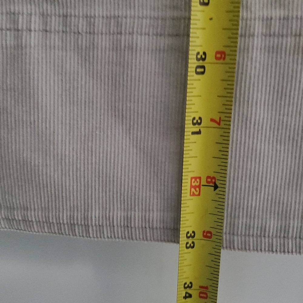 Boden Day Dress Size 4 Petite Light Grey Micro Cordoroy Collared - Picture 14 of 15